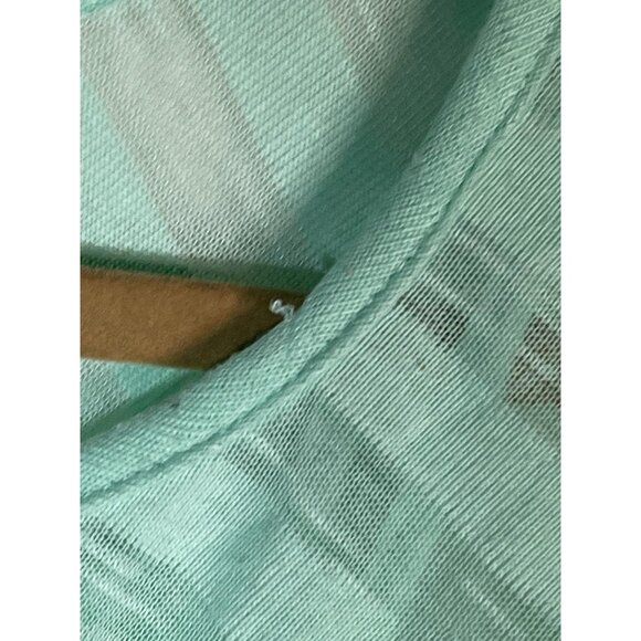 no boundaries short sleeve shirt green sheer 2 layered polyester small READ - Picture 9 of 11